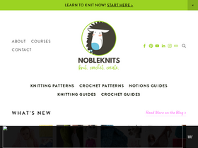 'nobleknits.com' screenshot