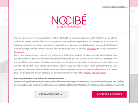 'nocibe.fr' screenshot