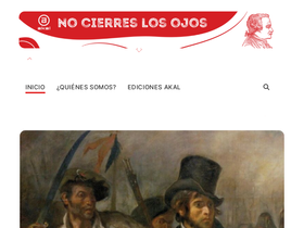 'nocierreslosojos.com' screenshot