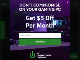 'nocompromisegaming.com' screenshot