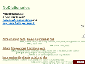 'nodictionaries.com' screenshot