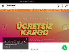 'nofilterbutik.com' screenshot
