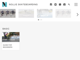 'nollieskateboarding.com' screenshot