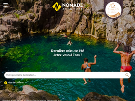 'nomade-aventure.com' screenshot