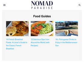 'nomadparadise.com' screenshot