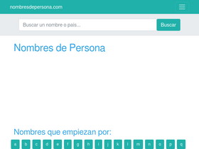 'nombresdepersona.com' screenshot