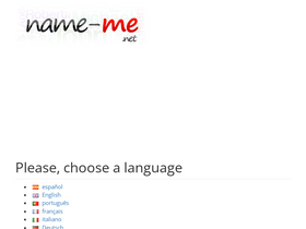 'nome.me' screenshot