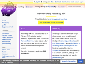 'nonbinary.wiki' screenshot