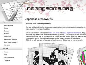 'nonograms.org' screenshot