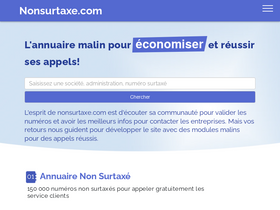 'nonsurtaxe.com' screenshot