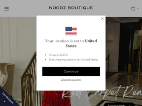 'noodzboutique.com.au' screenshot