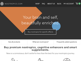 'nootropics.com' screenshot