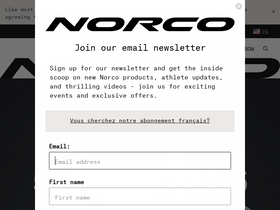 'norco.com' screenshot