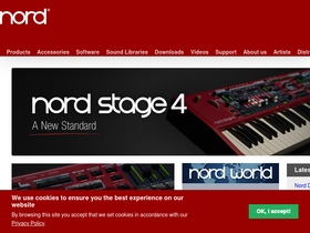 'nordkeyboards.com' screenshot