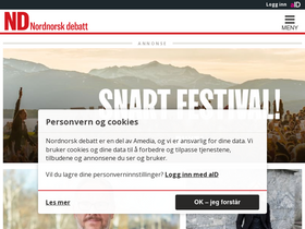'nordnorskdebatt.no' screenshot