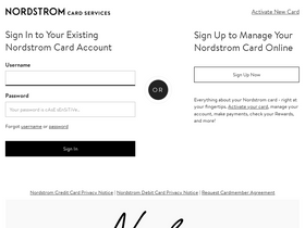 'nordstromcard.com' screenshot