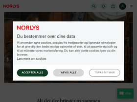 'norlys.dk' screenshot