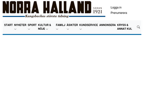 'norrahalland.se' screenshot