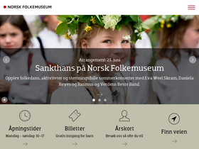 'norskfolkemuseum.no' screenshot
