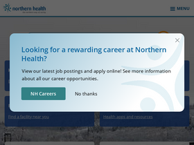 'northernhealth.ca' screenshot
