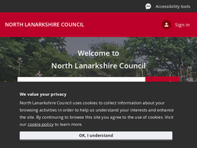 'northlanarkshire.gov.uk' screenshot