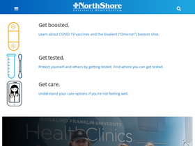 'northshore.org' screenshot