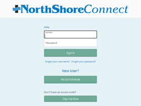 'northshoreconnect.org' screenshot