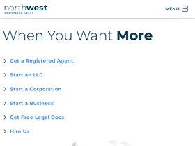 'northwestregisteredagent.com' screenshot