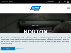 'nortonabrasives.com' screenshot