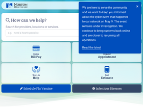 'nortonhealthcare.com' screenshot