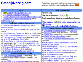 'norvig.com' screenshot