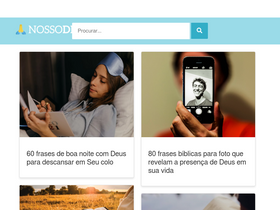 'nossodeus.com.br' screenshot