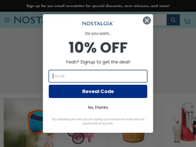 'nostalgiaproducts.com' screenshot