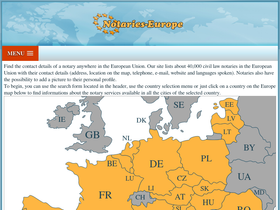 'notaries-europe.com' screenshot
