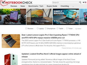 'notebookcheck.net' screenshot