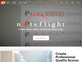 'noteflight.com' screenshot