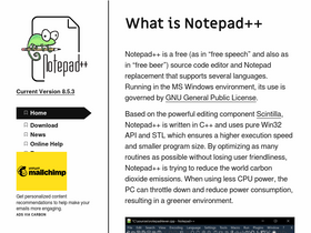 'notepad-plus-plus.org' screenshot