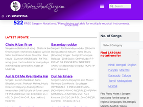 'notesandsargam.com' screenshot