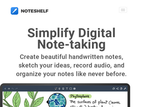 'noteshelf.net' screenshot