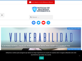 'noticiasseguridad.com' screenshot
