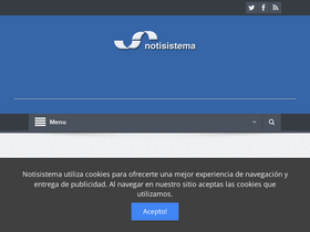 'notisistema.com' screenshot
