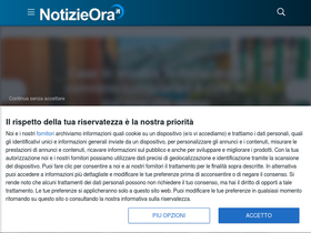 'notizieora.it' screenshot