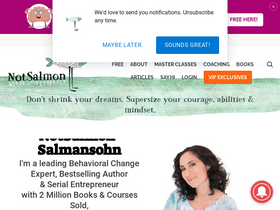 'notsalmon.com' screenshot
