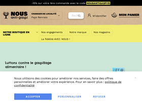 'nousantigaspi.com' screenshot