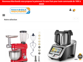 'nouveauxmarchands.com' screenshot