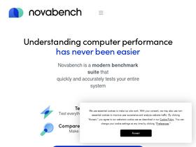 'novabench.com' screenshot