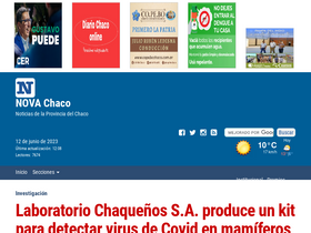 'novachaco.com' screenshot