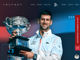 'novakdjokovic.com' screenshot