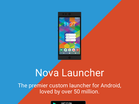 'novalauncher.com' screenshot