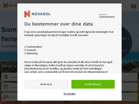 'novasol.dk' screenshot